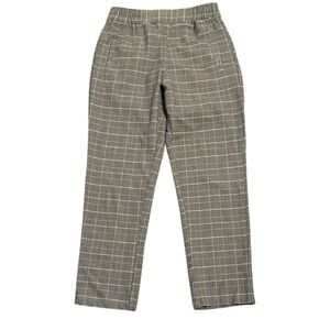LARK + GREY medium plaid dress pants with elastic waist